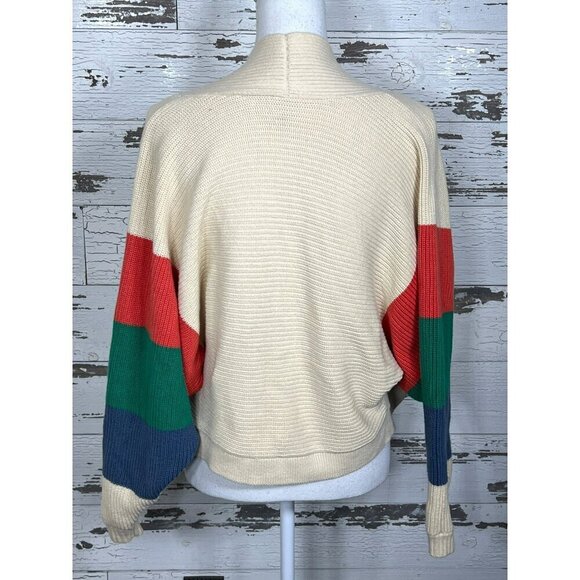 CABI Trio Sophia Rainbow Stripe Dolman Sleeve Open Cardigan Sz XS #5630 NWOT - Picture 4 of 5